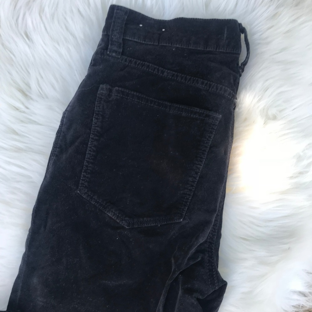 Madewell Black Velvet skinny skinny 25